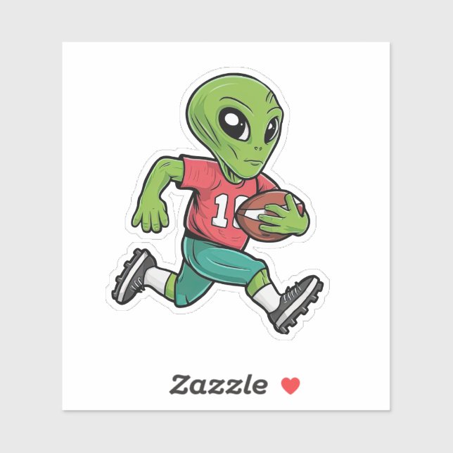 Sticker Alien de football (Feuille)