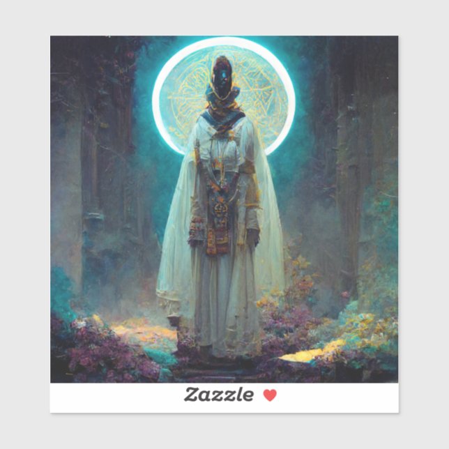 Sticker Alien Fae 2 Imaginaire Sci-Fi (Feuille)