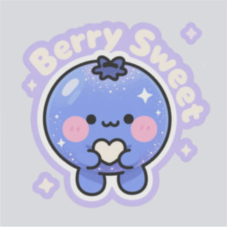 Sticker Alien Kawaii Blueberry | Spa esthétique