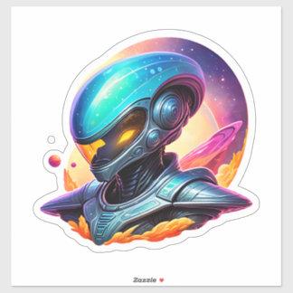 Sticker Alien spatial