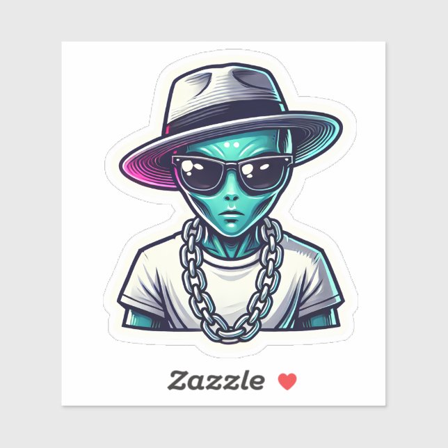 Sticker Alien Swag (Feuille)