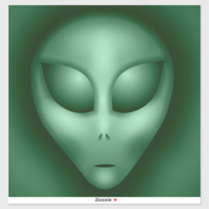 Sticker Alien vert