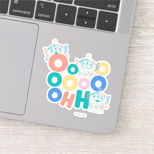 Sticker Aliens de l'histoire des jouets colorés