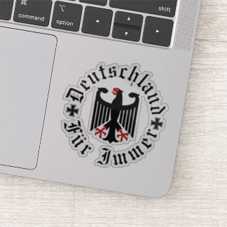 Sticker Allemagne/Deutschland Pour toujours/aigle noir/cro