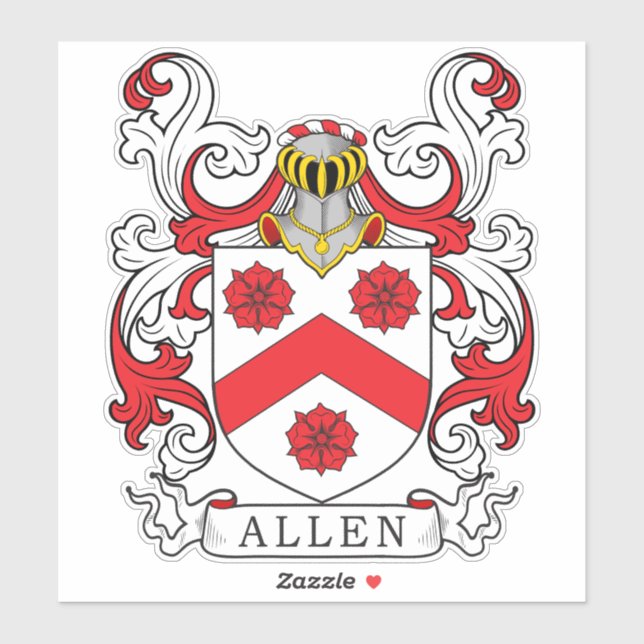 Sticker Allen Family Crest (Feuille)