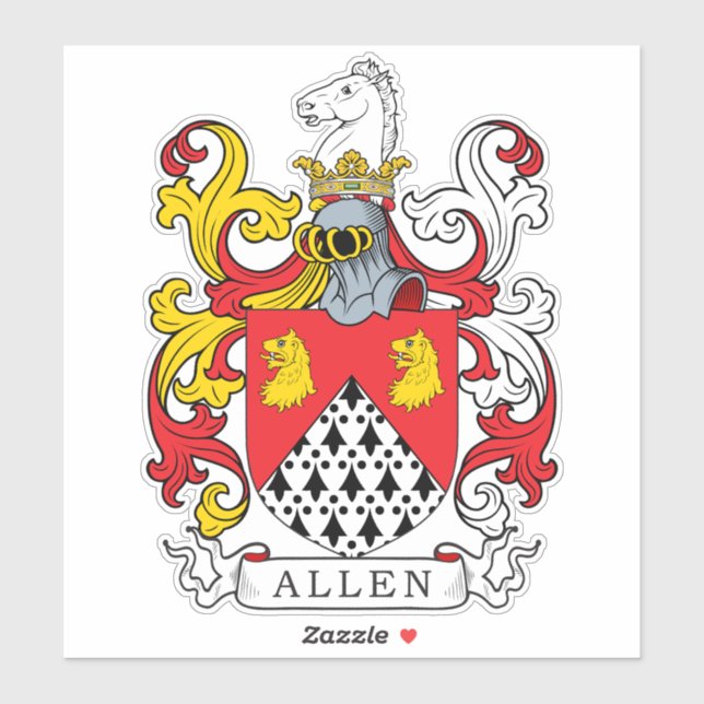 Sticker Allen Family Crest (Feuille)
