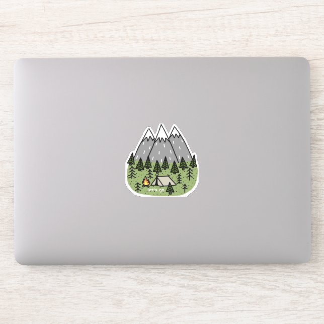 Sticker Allons-y coller (Ordinateur)