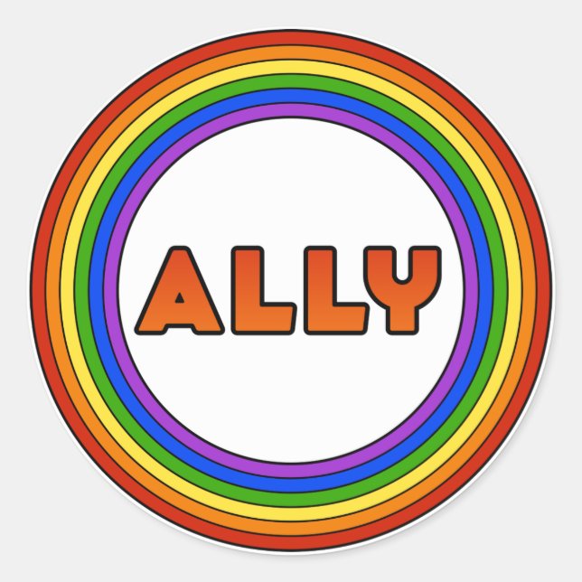 Sticker Ally GLBT (Devant)