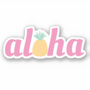Sticker Aloha - Cute Pineapple VSCO Girls Contour
