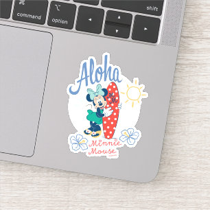 Sticker Aloha Minnie Mouse Style Surf