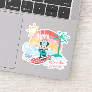 Sticker Aloha Minnie Mouse Surf Tropical