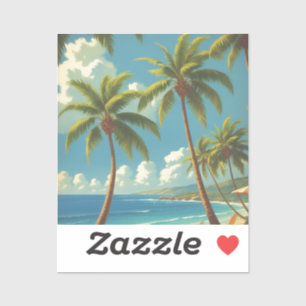 Sticker Aloha Voyage Hawaïen De Style vintage De Hawaii