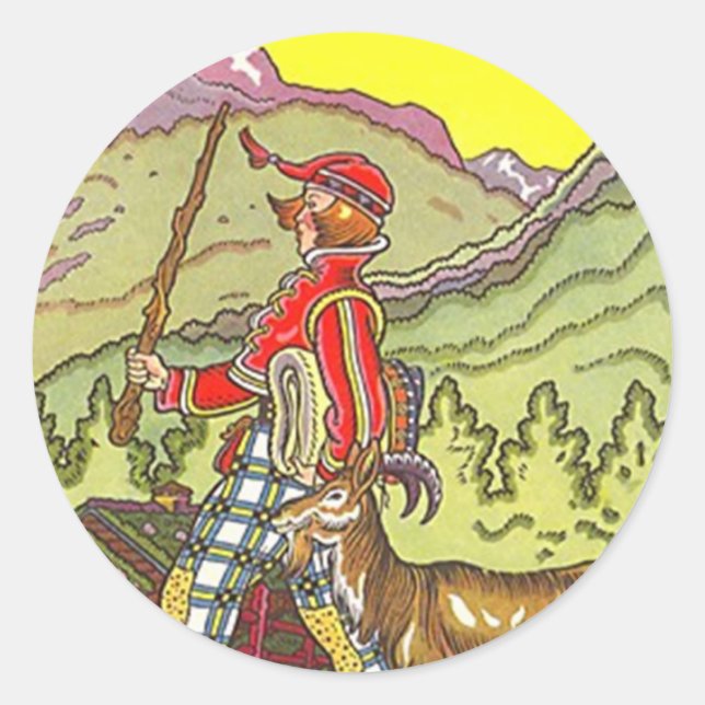 Sticker Alpes suisses Heidi Alpine Randonnée HIke  (Devant)