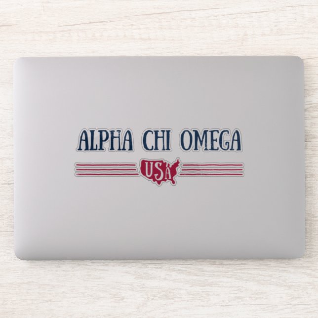 Sticker Alpha Chi Omega - USA (Ordinateur)