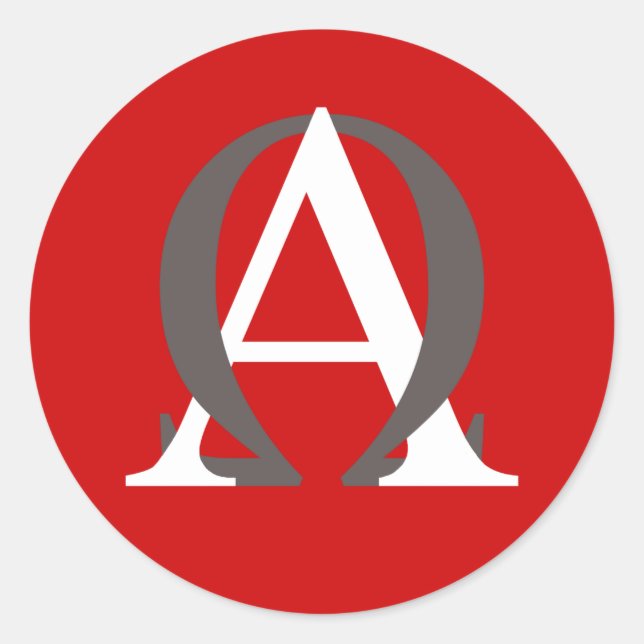 Sticker Alpha et Omega (Devant)