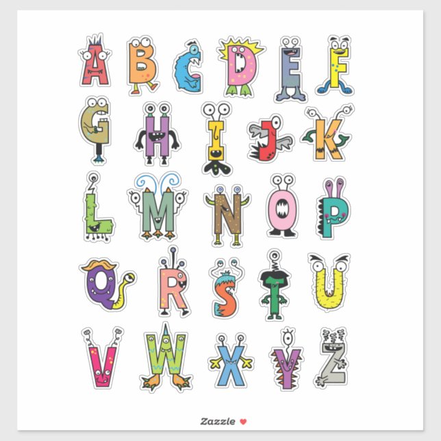 Sticker Alphabet Creats - Stickers ABC (Feuille)