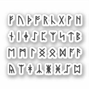 Sticker Alphabet Runique [Futhorc]
