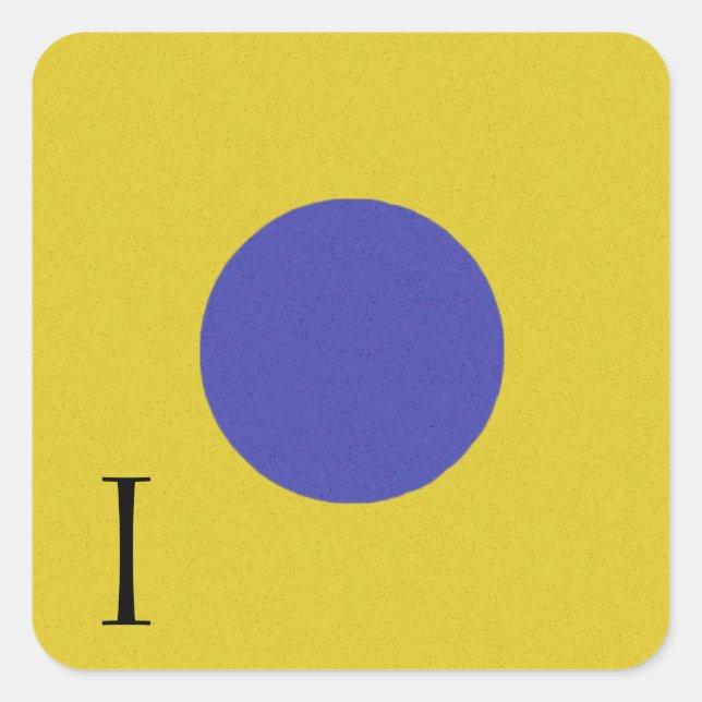 Sticker Alphabet Signal Nautique I (Devant)