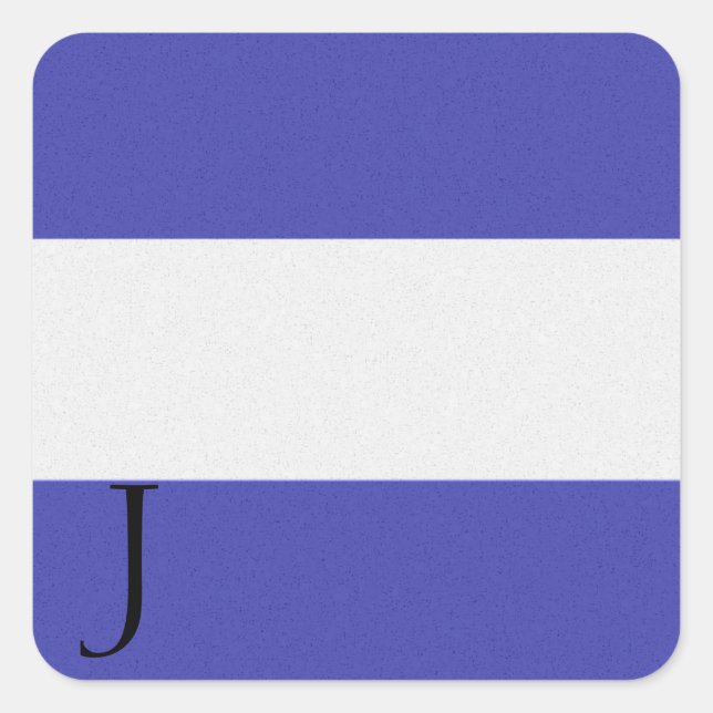Sticker Alphabet Signal Nautique J (Devant)