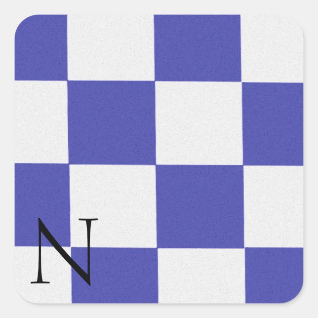 Sticker Alphabet Signal Nautique N (Devant)