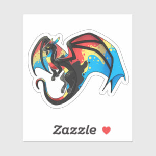Sticker Alt Dragon à Fierté Polyamorale