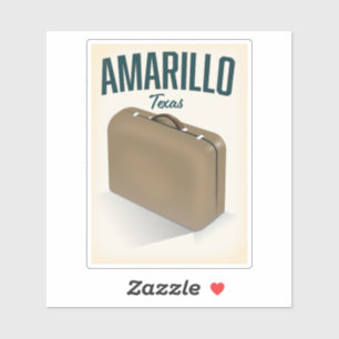 Sticker Amarillo texas affiche voyage