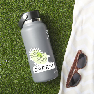 Sticker Amateurs de feuilles vertes élégantes