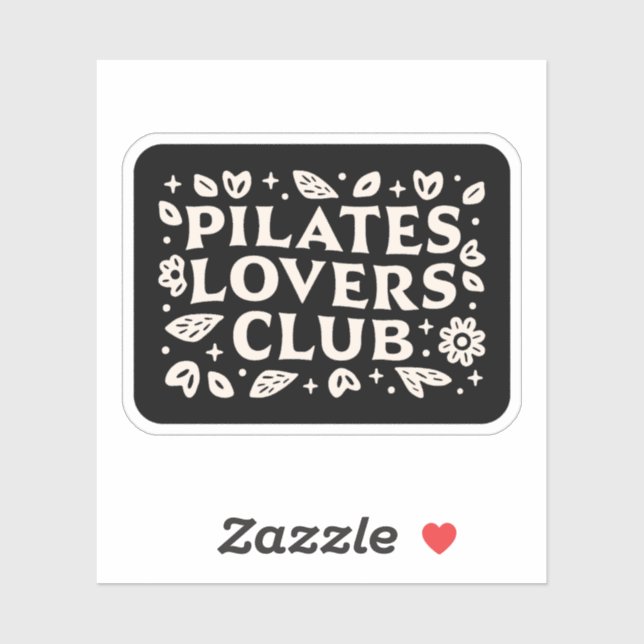 Sticker Amateurs de Pilates (Feuille)