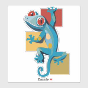Sticker Amateurs de reptiles Gecko Bleu