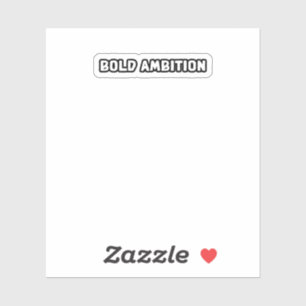 Sticker Ambition audacieuse Volet entrepreneurial visionna