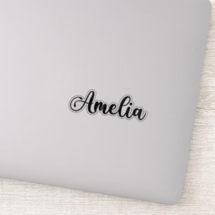 Sticker Amelia Nom - Calligraphie manuscrite