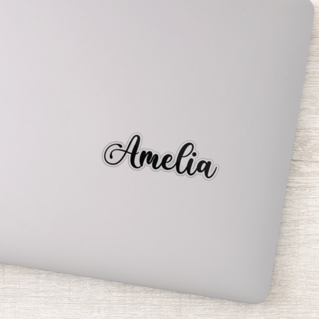 Sticker Amelia Nom - Calligraphie manuscrite (Détail)