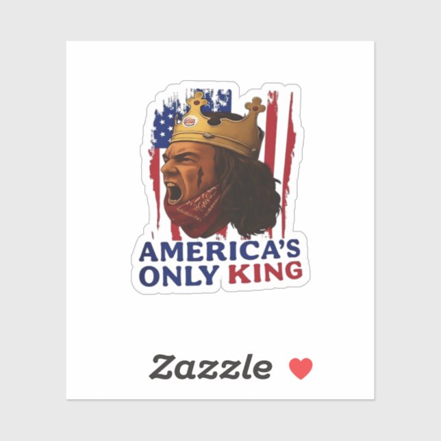 Sticker America’s Only King (Feuille)