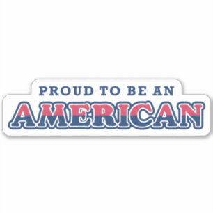 Sticker Américain Fier, Patriotique