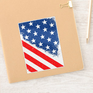 Sticker American Flag Shirt USA Patriotique Star Stripes
