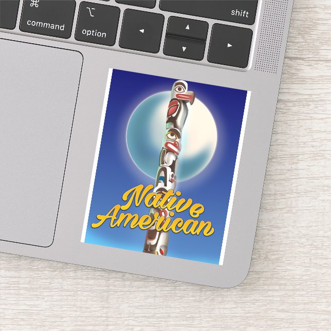 Sticker Amérindien fier (Détail)