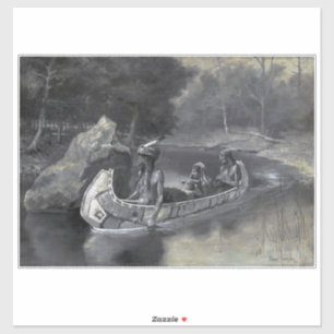 Sticker Amérindien : Histoire de Hiawatha le guerrier et l