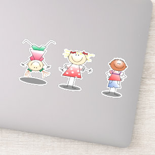 Sticker Amis joueurs tirant sur