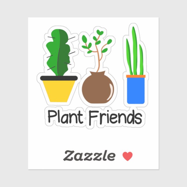 Sticker amis plantes (Feuille)