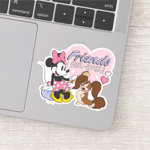 Sticker Amis pour toujours Minnie et l'amour de Pup