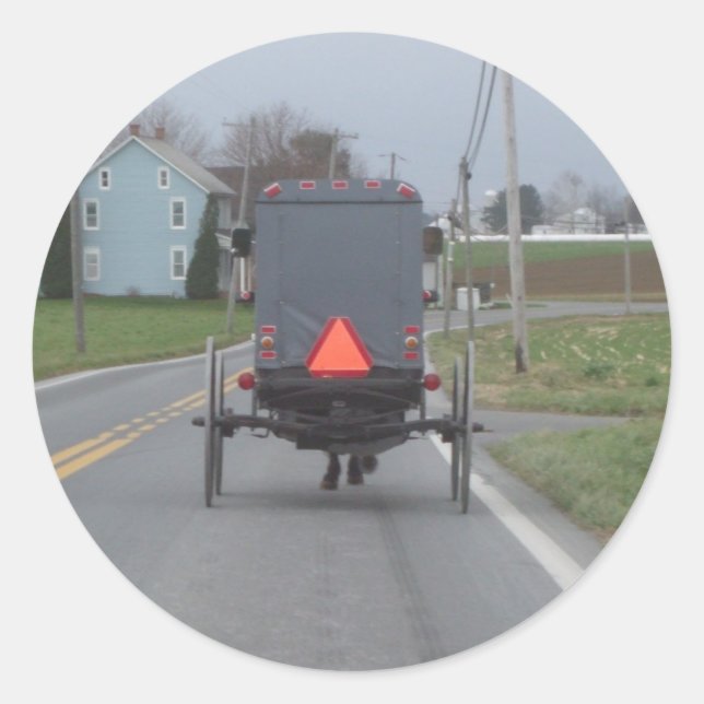 Sticker Amish Buggy (Devant)