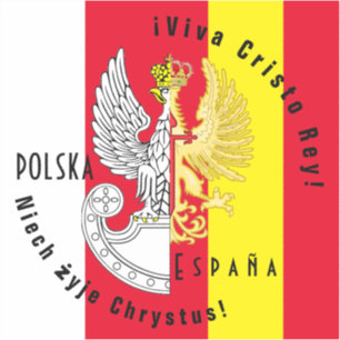 STICKER AMITIÉ DE LA POLOGNE EN ESPAGNE
