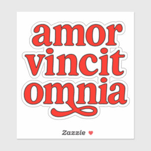 Sticker Amor vincit omnia