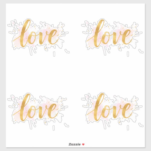 Sticker Amour (Feuille)