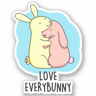 Sticker Amour Chaque Lapin Drôle Lapin Pun