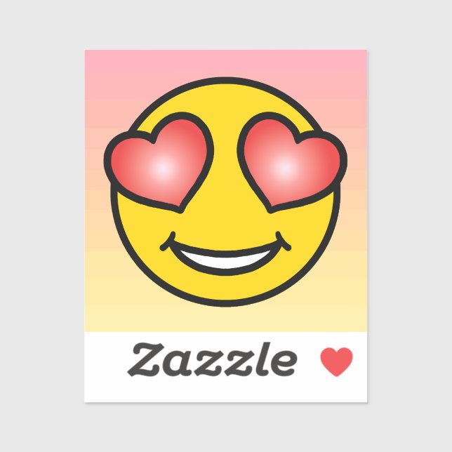 Sticker Amour Emoji (Feuille)