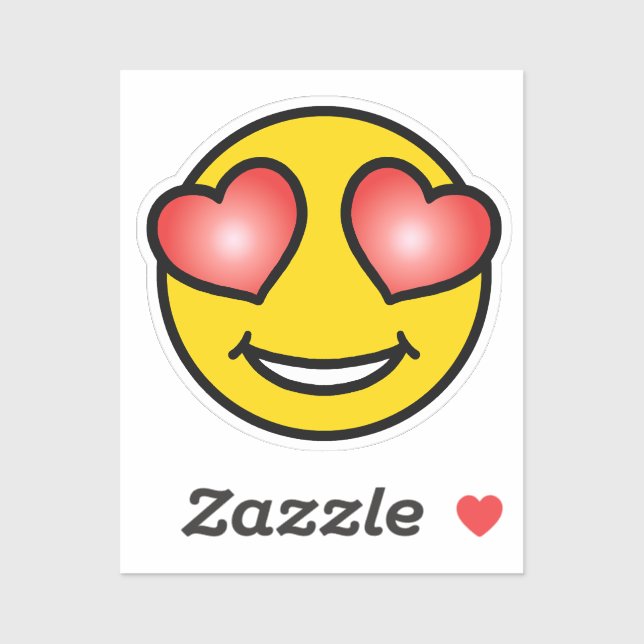 Sticker Amour Emoji (Feuille)