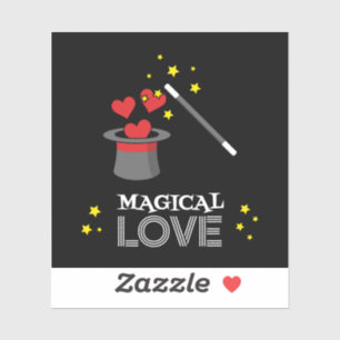 Sticker Amour magique - Blanc