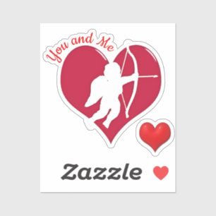 Sticker Amour mignon Saint Valentin