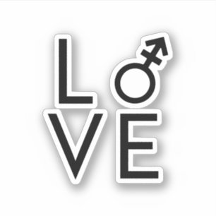 Sticker Amour trans
